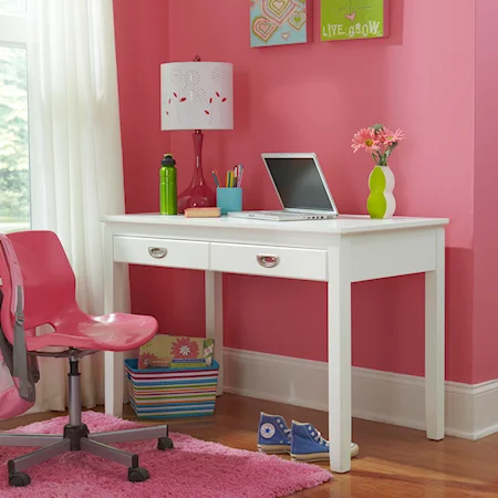 Transitional Writing Desk with Tapered Legs